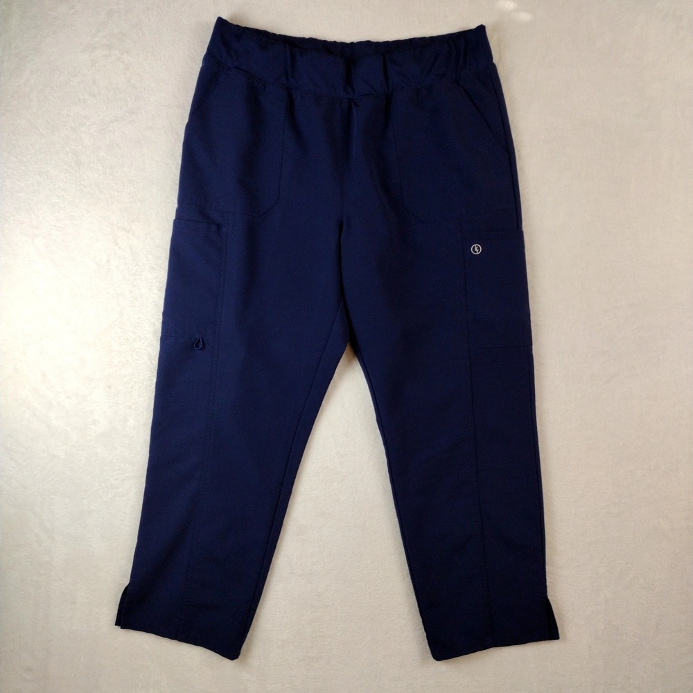 Luxe Supreme by Allheart Navy Blue Cargo Scrub Pants XLP AH-LS7102P Nurse Wear